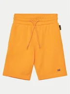 Spodenki damskie - Napapijri Szorty sportowe Nalis NP0A4HK5A701 D Pomarańczowy Regular Fit - miniaturka - grafika 1