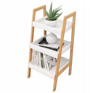 GoodHome Regał szafka półka stoliczek nocny bambus Goodhome FH-SF18002 - Szafki nocne - miniaturka - grafika 1