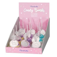Pozostałe akcesoria do kąpieli i SPA - Kula Musująca do Kąpieli na Patyku Candy Bomb 100g - Strawberry - miniaturka - grafika 1