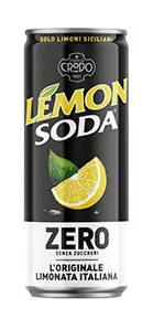 Crodo Lemonsoda Limonata Zero - Gazowany napój cytrynowy bez cukru (330 ml) E91C-59437745744 - Napoje gazowane - miniaturka - grafika 1