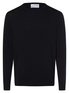 Selected - Sweter męski  SLHBerg, niebieski - Swetry męskie - miniaturka - grafika 1