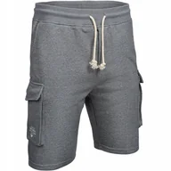 Spodenki męskie - Sportowe Shorty Dresowe US SWEATSHORTS Spodenki Casualowe Szare - - miniaturka - grafika 1
