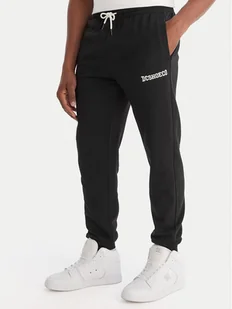 DC Shoes Spodnie dresowe Baseline ADYFB03069 Czarny Standard Fit - Spodnie sportowe męskie - miniaturka - grafika 1