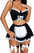 Komplety bielizny - KOSTIUM SŁUŻĄCEJ POKOJÓWKI SEKSUALNA BIELIZNA COSPLAY DLA KOBIET STRÓJ - miniaturka - grafika 1
