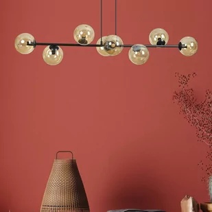 Emibig ROSSI 8 BL MIODOWY 876/8 lampa wisząca 8x40W/E14 IP20 876/8 - Lampy sufitowe - miniaturka - grafika 3