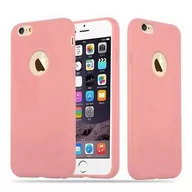 Etui i futerały do telefonów - Pokrowiec Do Apple iPhone 6 PLUS / 6S PLUS Etui w CANDY RÓŻOWY TPU Silikon Obudowa Case Cover Ochronny Plecki Cadorabo - miniaturka - grafika 1
