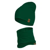 Czapki dla dzieci - Czapka Dziecięca Wiosenna Jesienna Komin Komplet Bawełna Dla Dzieci 48-56 - miniaturka - grafika 1