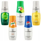 Syropy i koncentraty owocowe - SODASTREAM Pepsi + Mirinda + 7Up + Lemonade + Mojito syropy do saturatora - miniaturka - grafika 1