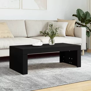 Stolik kawowy, czarny, 102x50x36 cm, materiał drewnopochodny Lumarko! - Ławy i stoliki kawowe - miniaturka - grafika 1