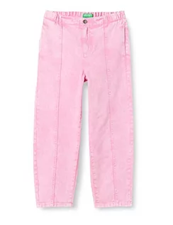 Spodnie i spodenki dla dziewczynek - United Colors of Benetton Jeansy dziewczęce i dziewczęta, różowy, 150 cm - grafika 1