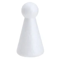 Prace ręczne dla dzieci - [60854] Stożek aniołek styropianowy z główką 13cm - miniaturka - grafika 1