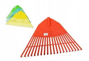 Grabie plastikowe do trawy 45x30 cm mix kolor - Grabie i motyki - miniaturka - grafika 1