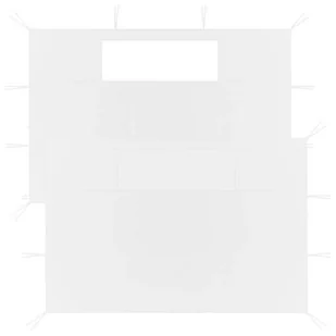 VidaXL Ścianki do altany, z oknami, 2 szt., białe! 3070420 VidaXL - Pawilony ogrodowe - miniaturka - grafika 1