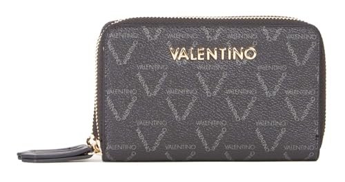 VALENTINO Unisex Lady RE Accessory-Travel Wallet, Nero/Multicolor, Nero/wielokolorowy, TALLA UNICA