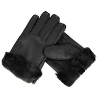 Rękawiczki Skórzane Emu Fur Black Xxl Męskie Zimowe