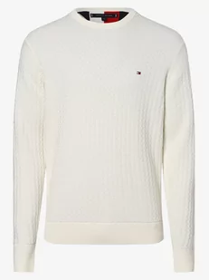 Tommy Hilfiger - Sweter męski, beżowy - Swetry męskie - miniaturka - grafika 1