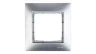 Klawisze i ramki - Kontakt Simon SIMON Ramka 1-krotna srebrny mat DRK1/43 SIMON54 - miniaturka - grafika 1