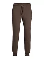 Spodenki męskie - JACK & JONES Męskie spodnie dresowe Gordon Bradley, Seal Brown, XL - miniaturka - grafika 1