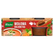 Buliony i przyprawy w kostkach - Knorr Wołowa bulionetka 112 g (4 x 28 g) - miniaturka - grafika 1