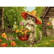Malowanie po numerach - Ideyka Malowanie po numerach - Słodki ogrodnik 30x40cm - miniaturka - grafika 1