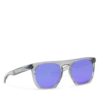 Portfele - Nike Okulary przeciwsłoneczne Flatspot EV1045 015 Wolf grey/Grey W/Purple Mirror - grafika 1