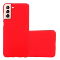 Etui i futerały do telefonów - Etui Pokrowiec Do Samsung Galaxy S22 PLUS Obudowa w FROST CZERWONY TPU Silikon Case Cover Ochronny Plecki Cadorabo - miniaturka - grafika 1
