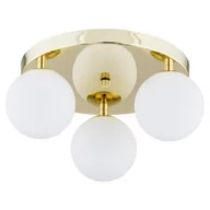 Lampy sufitowe - Prezent Plafon łazienkowy FLAVIO IP44 złoty E14 - miniaturka - grafika 1