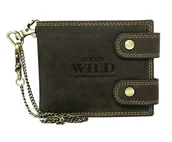 Portfele - WILD skórzany porfel męski 2900-BIC brązowy 2900-BIC - miniaturka - grafika 1