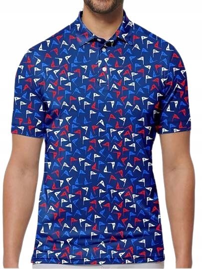 SHEIN MĘSKA WZORZYSTA KOSZULA Z KRÓTKIM RĘKAWEM XXL ŁME