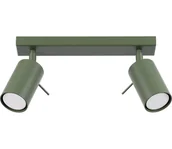 Lampy sufitowe - Sollux SL.1501 - Oświetlenie punktowe RING 2xGU10/10W/230V zielony - miniaturka - grafika 1