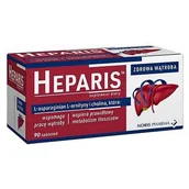 Układ pokarmowy - NORIS PHARMA Heparis x 90 tabl + przyłbica ochronna na twarz GRATIS! - miniaturka - grafika 1