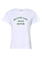 Koszulki i topy damskie - Noisy May - T-shirt kobiety  NMNate, biały - miniaturka - grafika 1