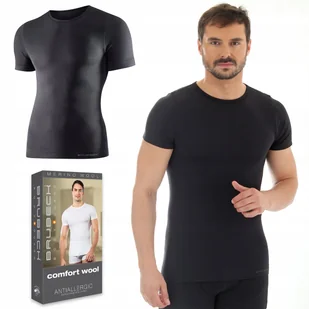 BRUBECK SS11030 koszulka męska termo WEŁNIANA - XL - Koszulki męskie - miniaturka - grafika 1