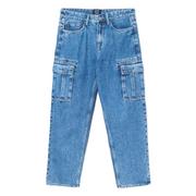 Spodnie męskie - Cropp - Niebieskie jeansy baggy - Niebieski - miniaturka - grafika 1