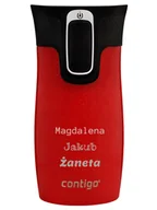 Kubki termiczne - Kubek termiczny z grawerem Contigo West Loop Mini 300ml - Goji Berry - miniaturka - grafika 1
