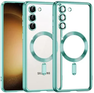 Etui Supero magnetyczne tpuplating do Galaxy S23, przezroczysto-turkusowe - Etui i futerały do telefonów - miniaturka - grafika 1