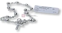Różaniec srebrny na rękę, próba 925 2,3g - Różańce - miniaturka - grafika 1