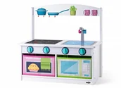 Zabawki AGD - Woody Kuchenka z ławką 2w1, 59 x 31,5 x 58 cm - miniaturka - grafika 1