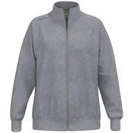 Kurtki damskie - Erima Damska kurtka TS Sweat (2072545), szary melange, 40 - miniaturka - grafika 1
