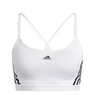 Biustonosze - adidas Aer Ls 3s Biustonosz sportowy Kobiety , biały/czarny , L - miniaturka - grafika 1
