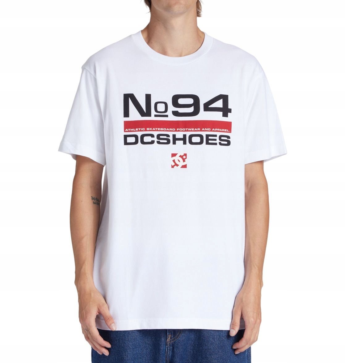 Koszulka DC NINE FOUR - T-shirt Męski biały M