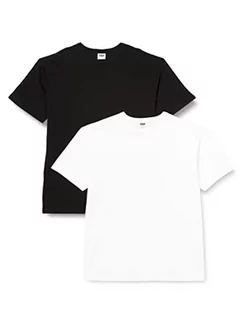 Koszulki męskie - Urban Classics T-shirt męski, czarny + biały, S - grafika 1