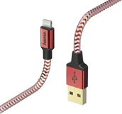 Kable USB - Kabel USB Hama USB-A - Lightning 1.5 m Czerwony - miniaturka - grafika 1
