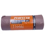 Worki na śmieci - Worki na śmieci 120L 70x110 brązowe 10szt Perfecto - miniaturka - grafika 1