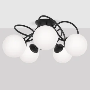 Czarno-biała lampa sufitowa w stylu klasycznym K-5351 z serii NELA - Lampy sufitowe - miniaturka - grafika 1