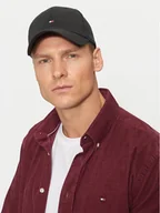 Czapki dla dzieci - Tommy Hilfiger Czapka z daszkiem Small Flag AU0AU01528 Czarny - miniaturka - grafika 1