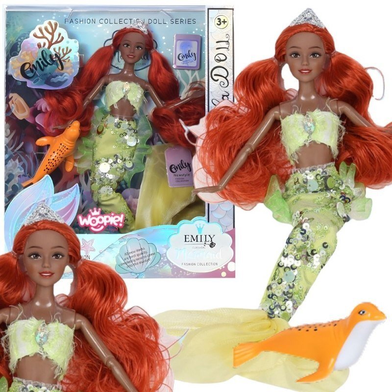 Woopie WOOPIE ROYAL Lalka Syrenka Emi Mermaid z Foką