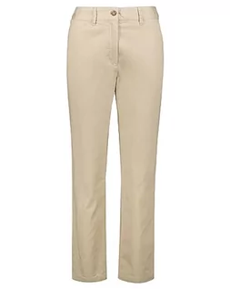 Spodnie damskie - GANT Damskie spodnie slim chinos klasyczne, Dry Sand, standardowe, Dry Sand, 34W - grafika 1