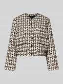 Marynarki i żakiety damskie - Żakiet o kroju regular fit z efektem bouclé model ‘Jenifer’ - miniaturka - grafika 1