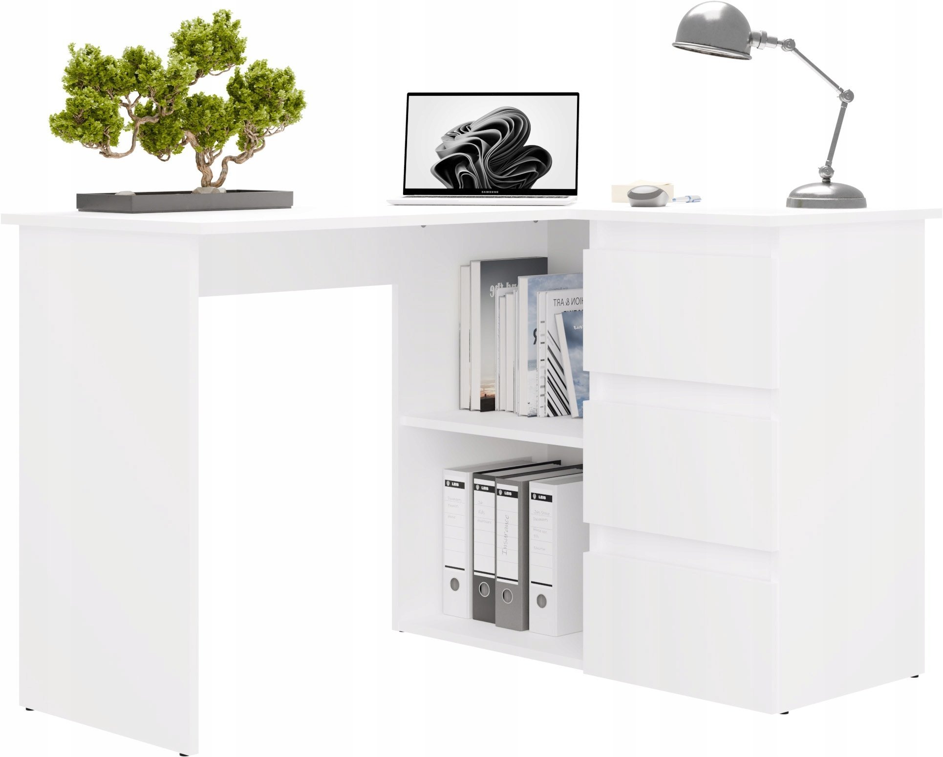 Biurko NICEA PRAWE BIAŁY